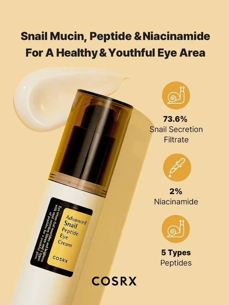 COSRX | Advanced Snail Peptide Eye Cream - Glow House