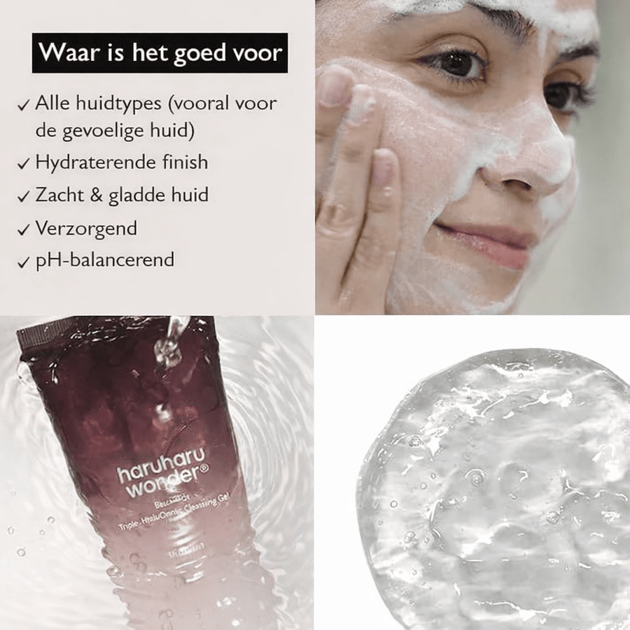 Haruharu | Wonder Black Rice Triple AHA Gentle Cleansing Gel - Glow House